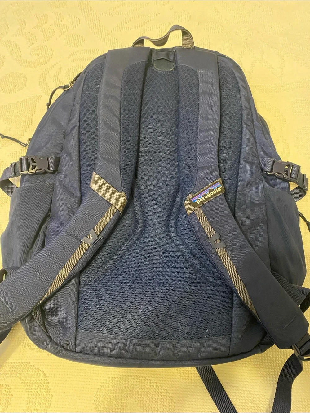 Patagonia Deep Blue Bungee Front Daypack, looks new inside,  see pictures
